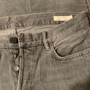 ALLSAINTS men’s button fly jeans